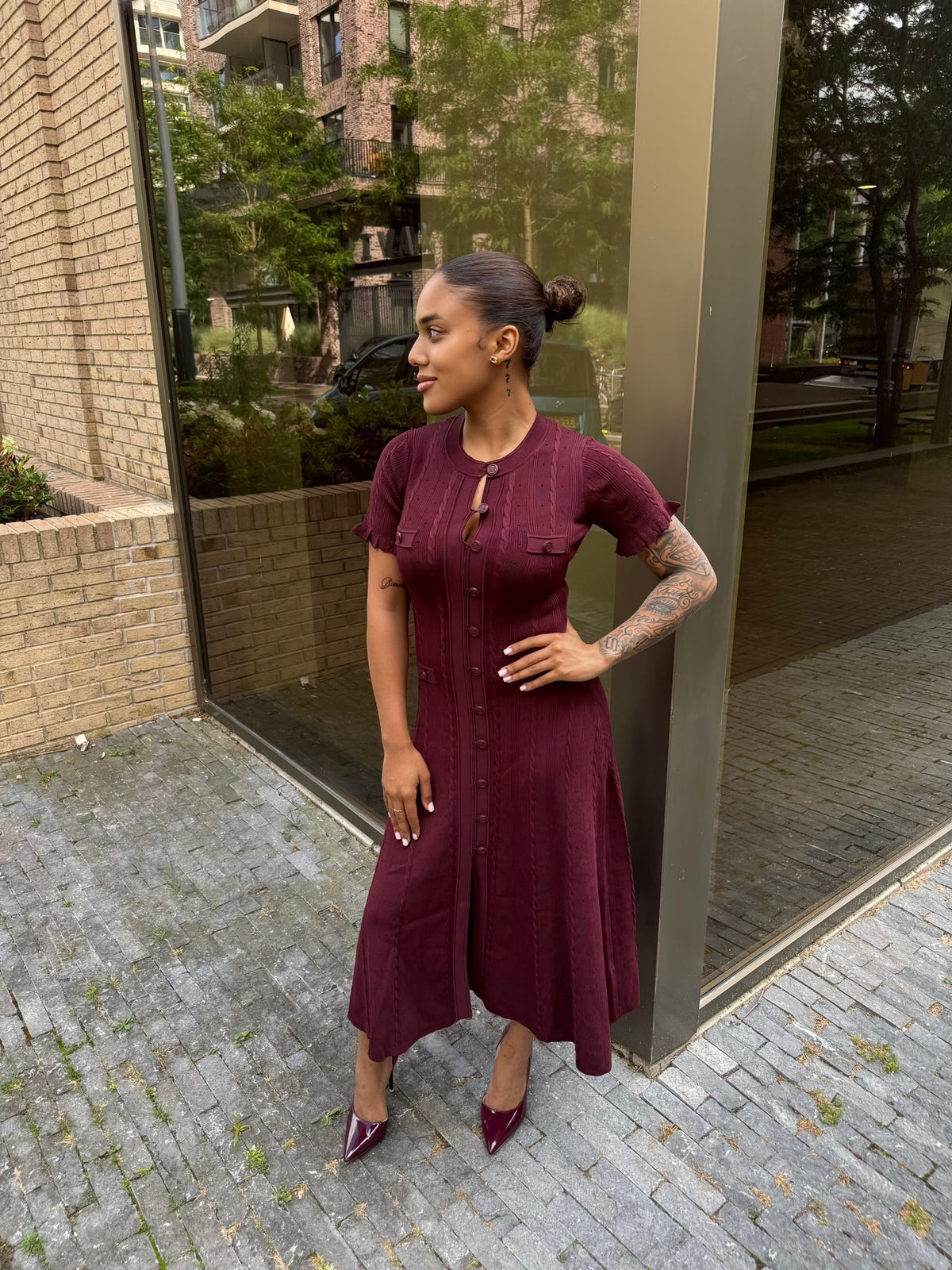 S Dress · Bordeaux