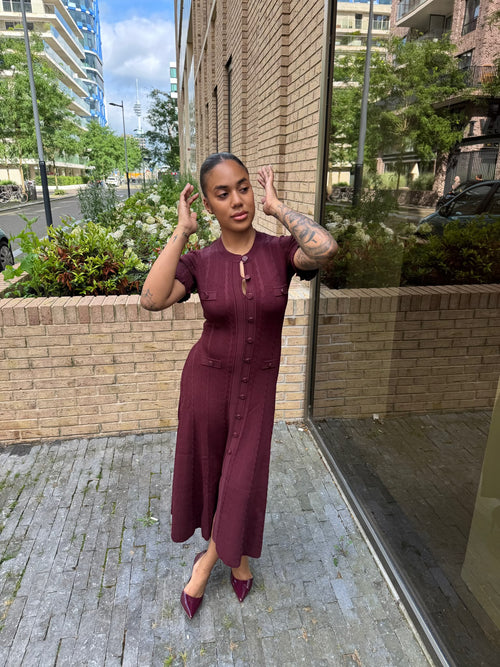 S Dress · Bordeaux
